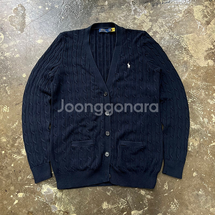XL) 폴로 랄프로렌 케이블 니트 가디건--0