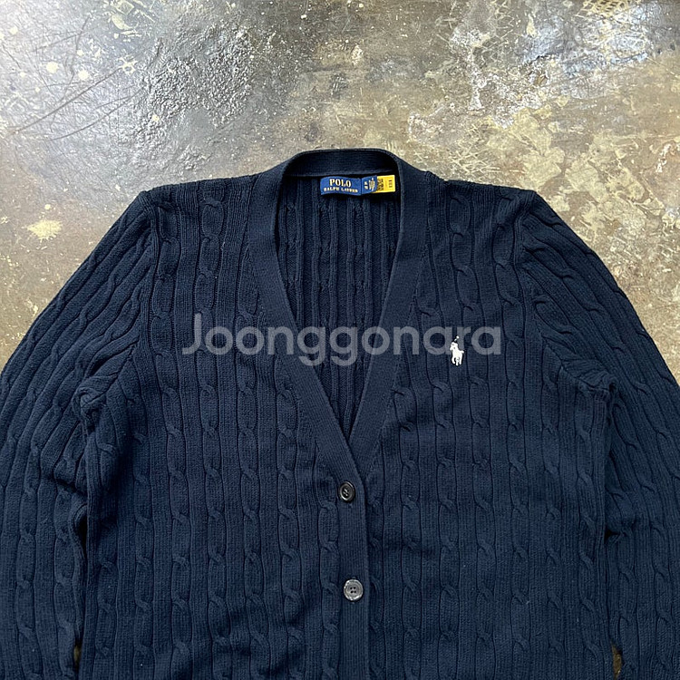XL) 폴로 랄프로렌 케이블 니트 가디건--1
