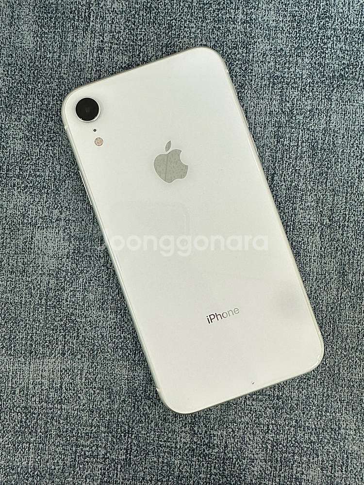 (A급) 아이폰XR 64G 화이트 배터리 76% 깨끗한...--0