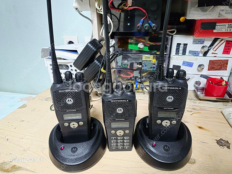 모토로라 업무용 무전기 gp-3688 3대 일괄 중고 ...--0
