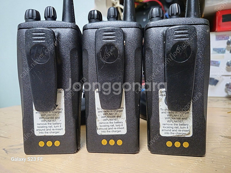 모토로라 업무용 무전기 gp-3688 3대 일괄 중고 ...--3