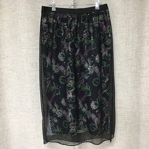 래트바이티 글리터 밴딩 스커트 28