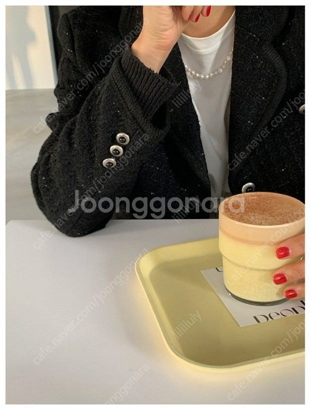 에이치모드 트위드 자켓 레이지샵 르플레인 리에뜨 파르벵...--1