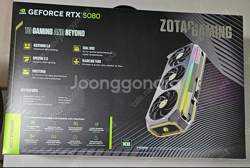 ZOTAC GAMING 지포스 RTX 5080 AMP ...--3