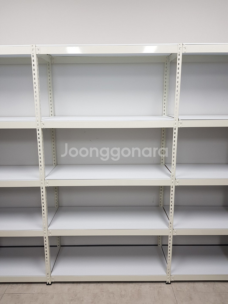 뉴파워랙 무볼트 조립식앵글 창고 베란다앵글선반 경량랙 철제선반 무볼트랙--6