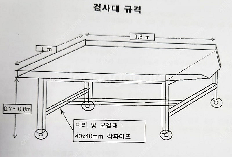 식품검사대 스텐검사대 식자재손질용 스텐작업대 식품검수대...--3