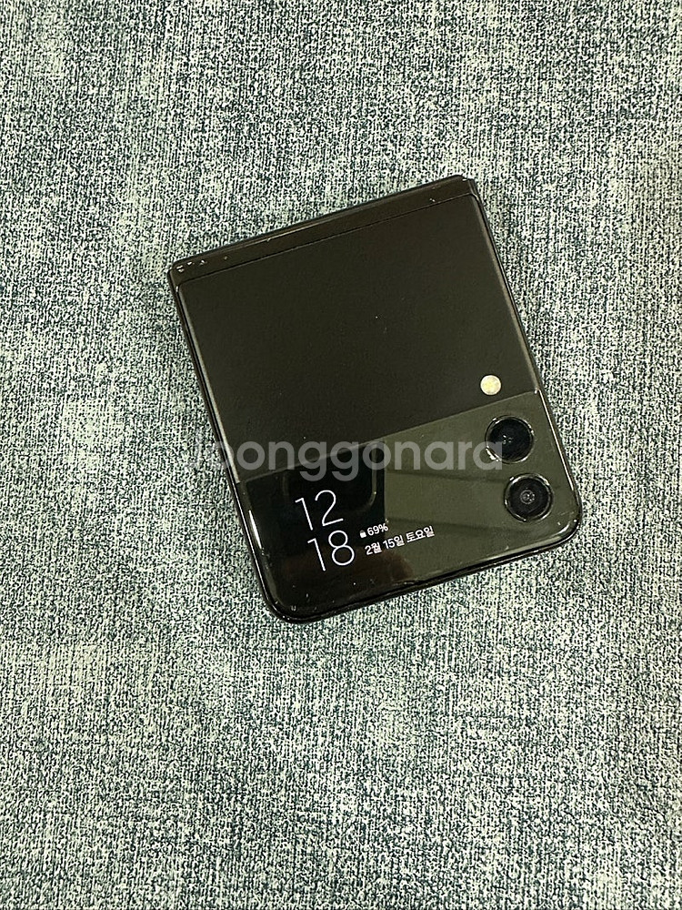 갤럭시Z플립3 256G 블랙 게임용 서브용 단말기 7만...--6