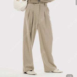 ceeci 씨에씨 PLEATED WOOL WIDE PANTS