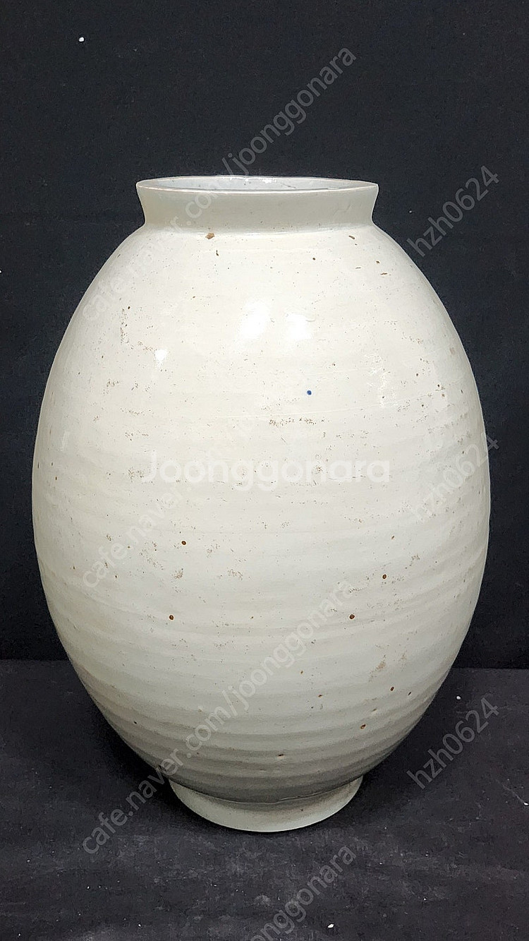 백자 고구마 달항아리 높이 38cm--1