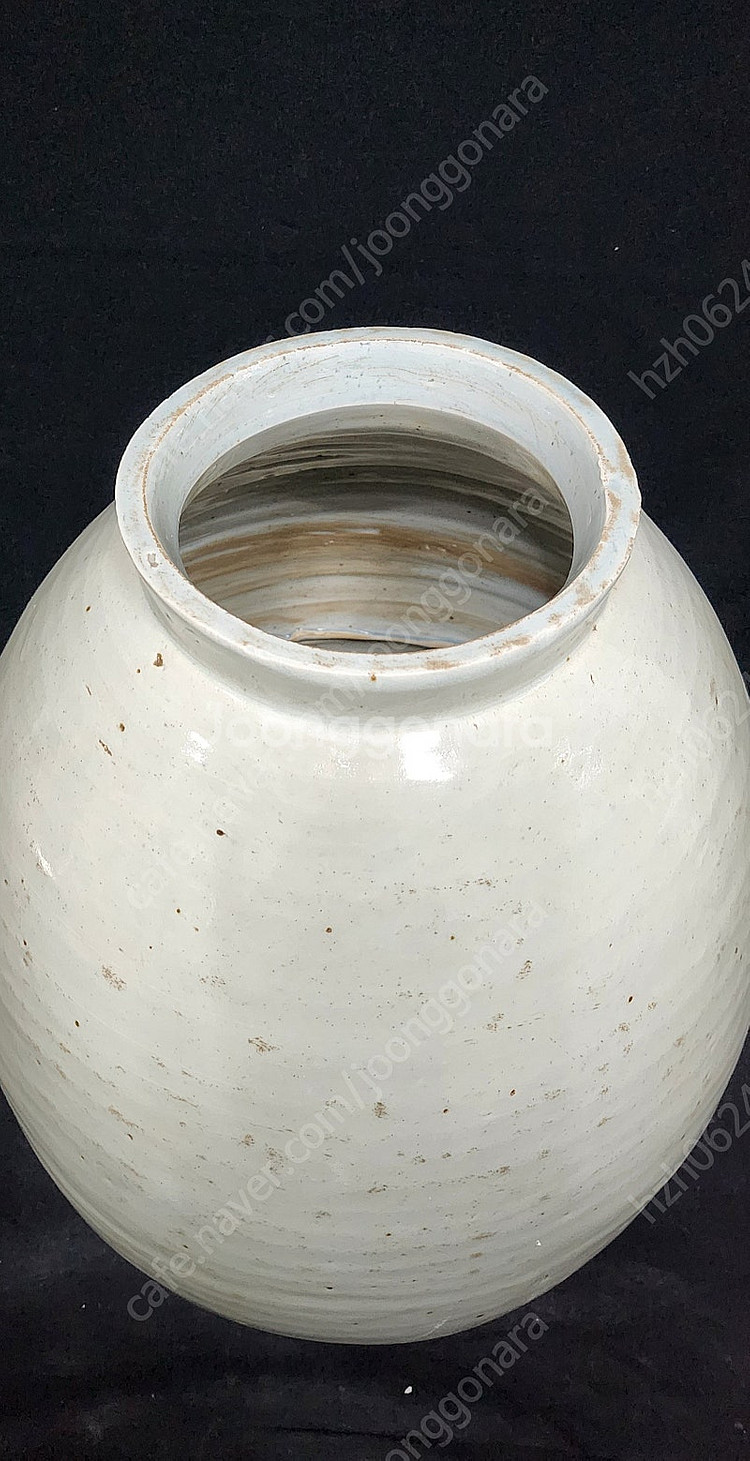백자 고구마 달항아리 높이 38cm--3