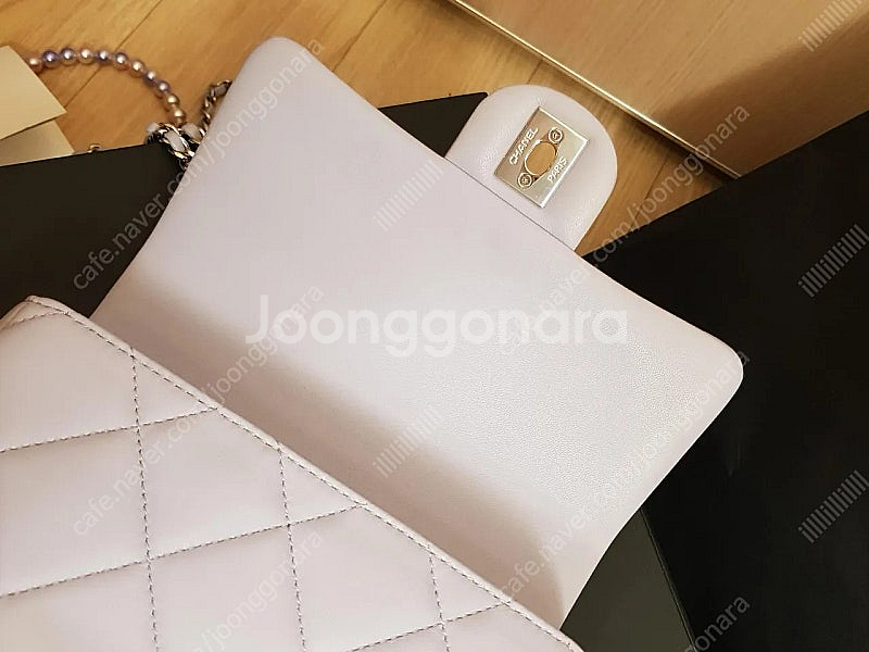초희귀 정품 샤넬 제니 진주체인 쁘띠삭--8