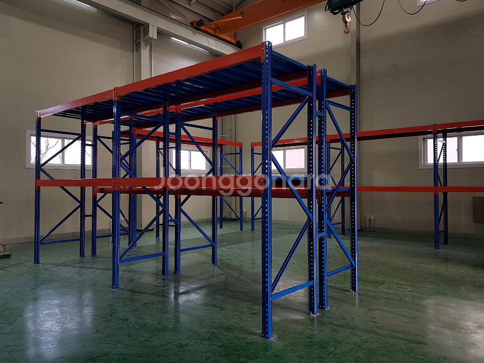 철제 선반형 파렛트랙 단당 1.7톤 이하 중량랙 철제선반 공장 창고 랙 진열대--5