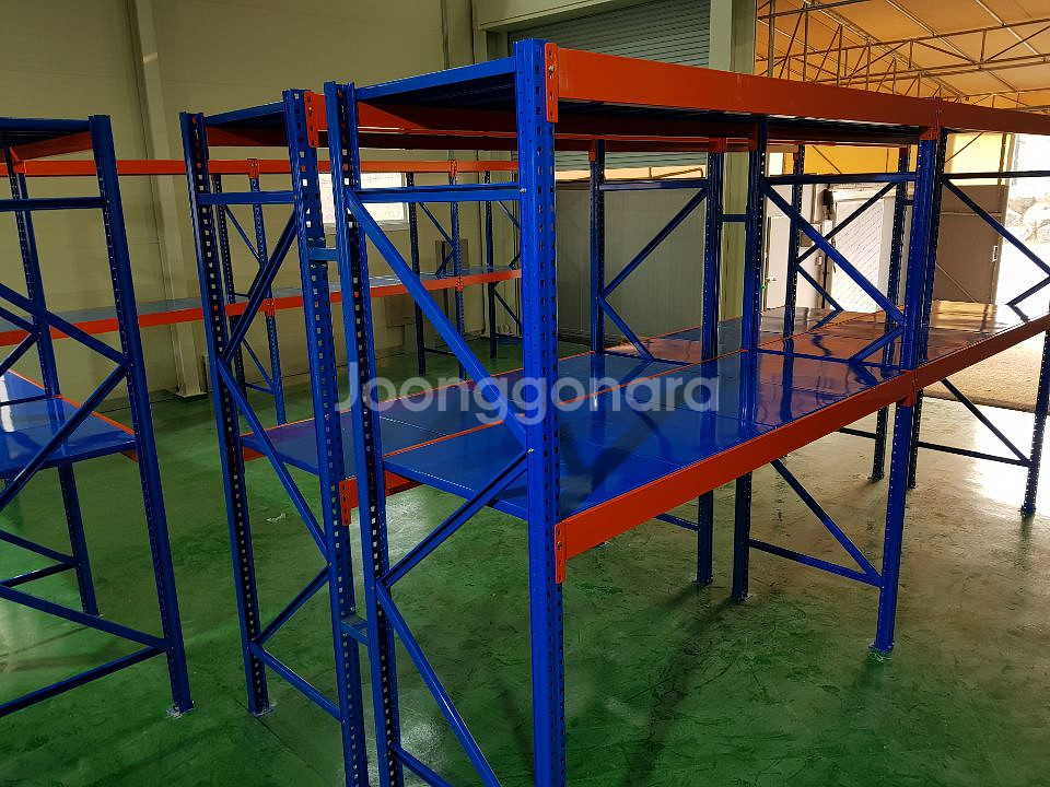 철제 선반형 파렛트랙 단당 1.7톤 이하 중량랙 철제선반 공장 창고 랙 진열대--7