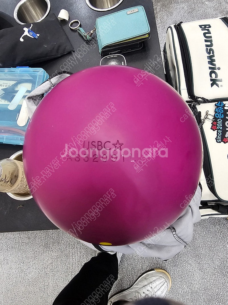 마젠타 우레탄 볼링공 14P--1