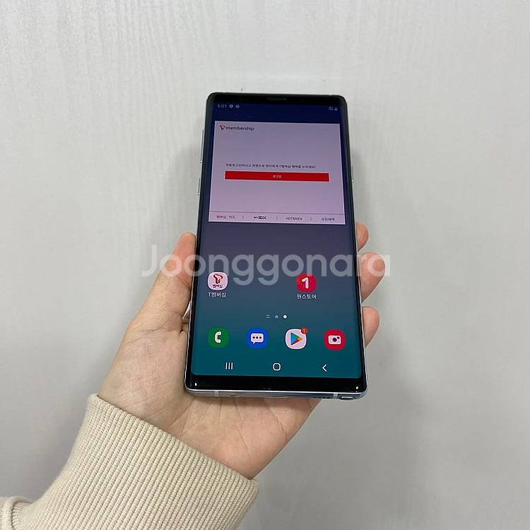 51292 갤럭시노트9 실버 128GB 부산 중고폰 팝...--0