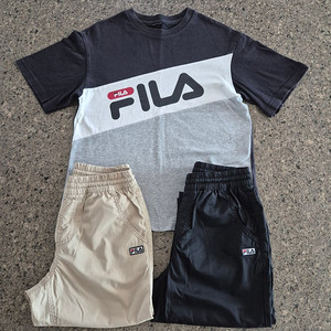 남녀공용 휠라 필라 fila 키즈 145 사이즈 140사이즈 7 부바지 2장 반팔 1장 아디다스 캉골 내셔널 뉴발란스 디스커버리 노스페이스 나이키 내셔널 히로