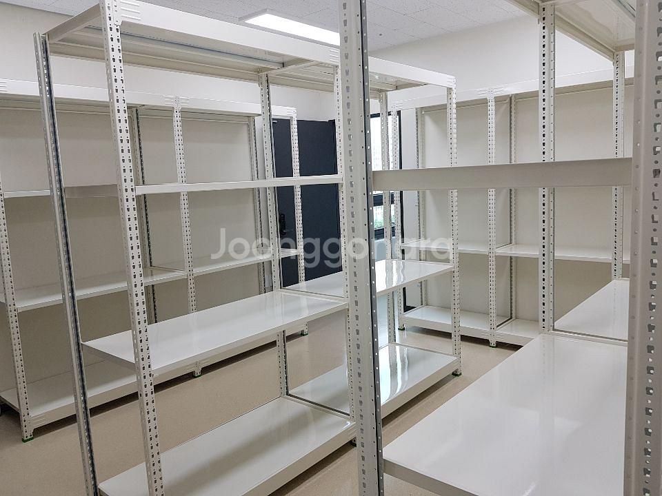 경량랙 철제선반 단당 80~100kg 공장랙 창고랙 진열대 선반랙 무볼트랙--8