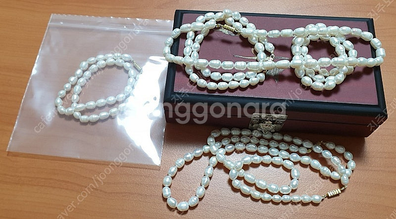 장사 접어요 / 새제품 천연 담수 진주 목걸이 8,90...--1