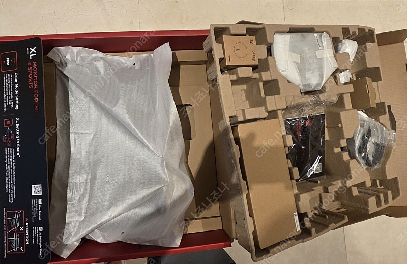 벤큐 xl2586x+ 모니터 풀박--2