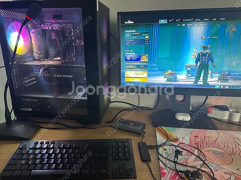 게이밍 PC 본체 모니터 4070TI--6