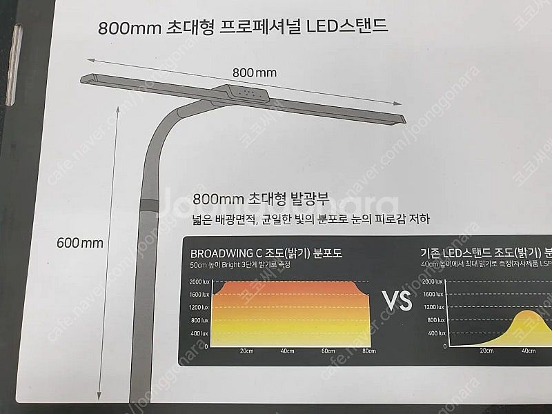 초대형 프로페셔널 LED 스탠드 800mm--3