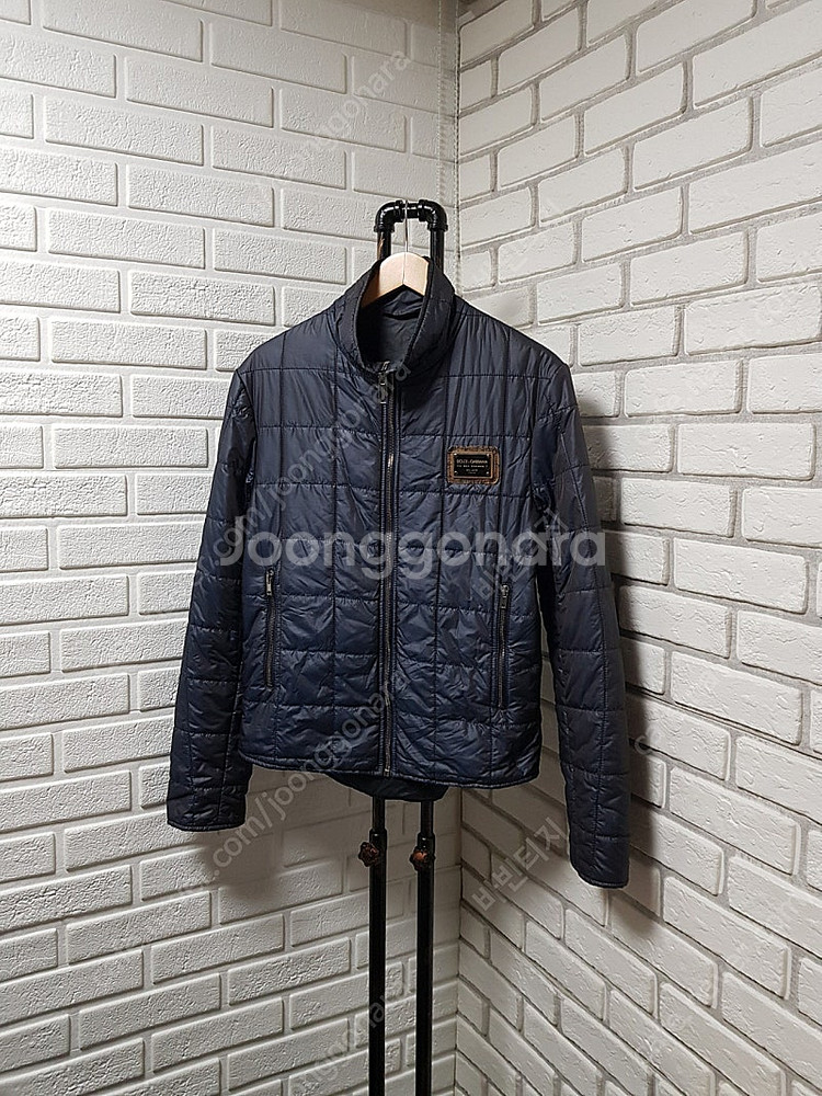 [48/95/정품] 돌체앤가바나 카멜레온 퀼팅 경량패딩--0