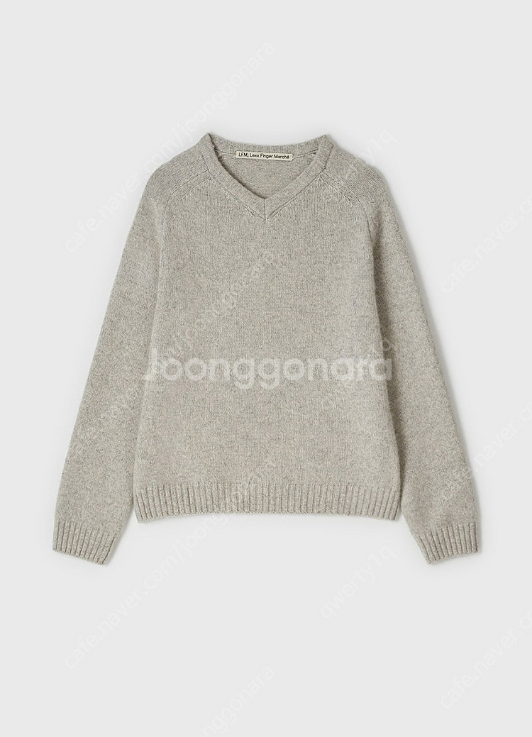 Lfm Alpaca V-Neck Pullover 그레이--3