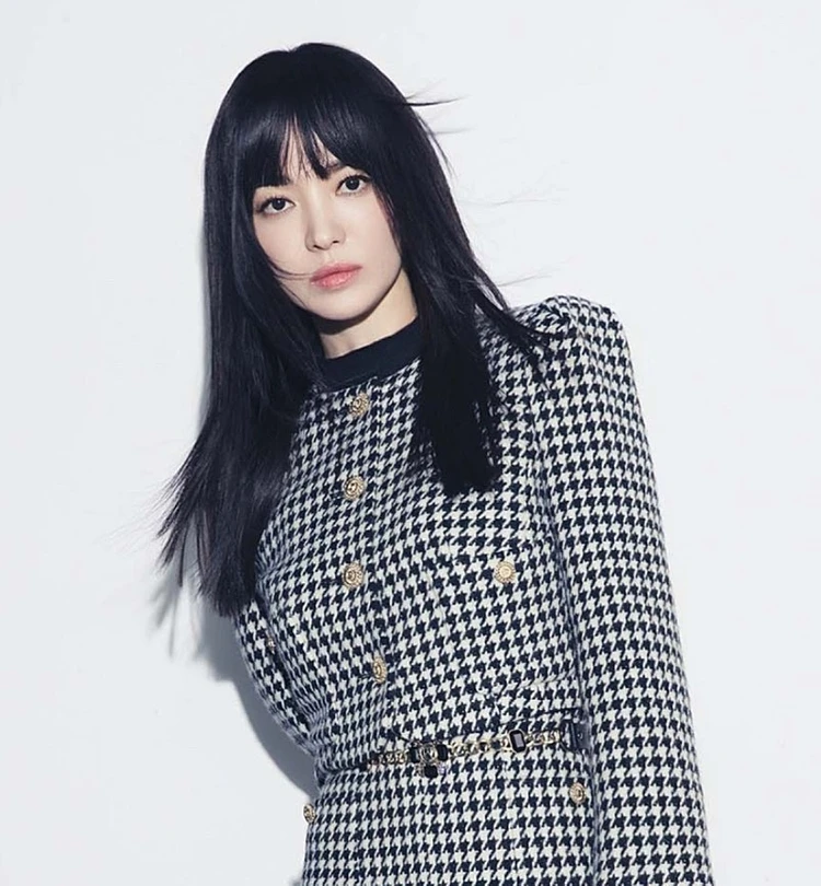 미샤 트위드 자켓 송혜교 체크 금장크롭 올드머니룩 결혼식 하객룩 출근룩 정가 109만원 이미지