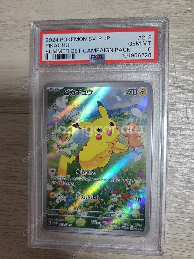 포켓몬 피카츄 여름프로모 psa10 등급카드--0