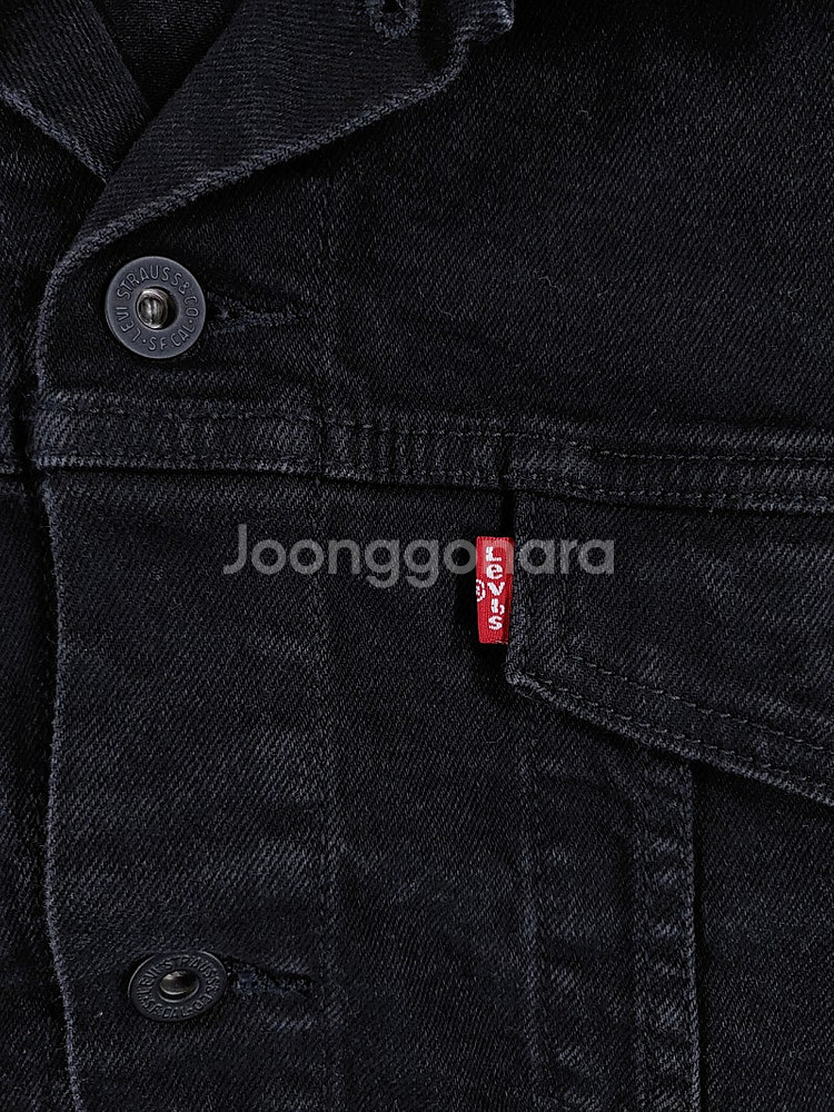 리바이스 72334-0223 블랙 데님자켓 XL--2