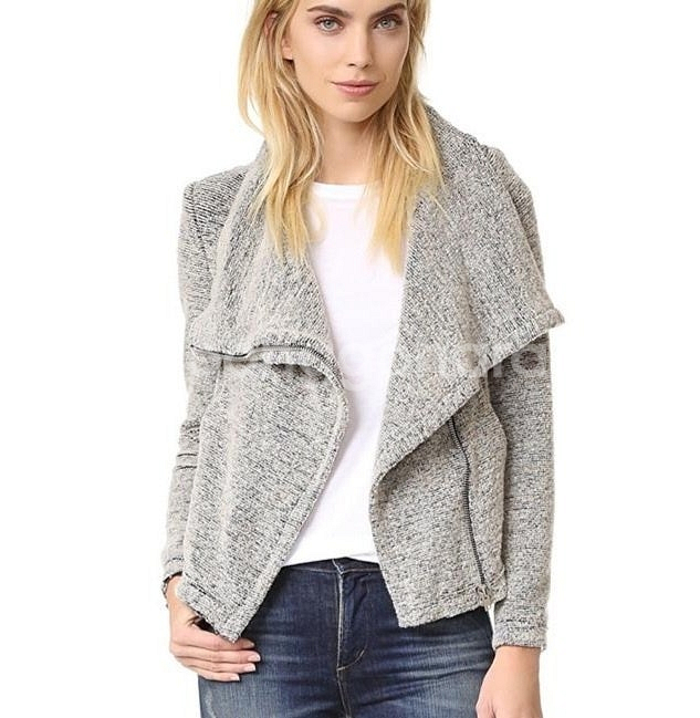 택 있는 새상품) 이로 iro 연그레이 스웨터 자켓--3