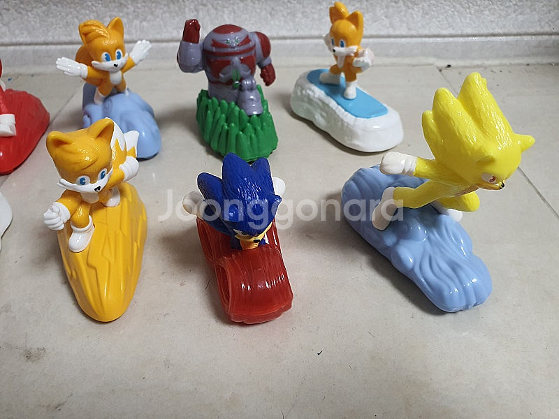 맥도날드 해피밀 슈퍼소닉2 10종 판매합니다.--4