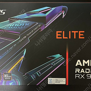 기가바이트 AORUS RX 9070XT ELITE 팝니다