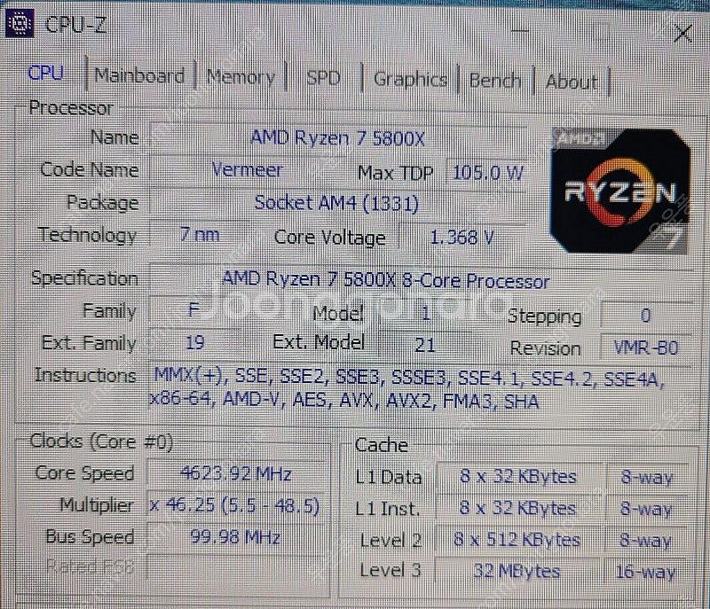 5800X / 3060Ti 데스탑--1