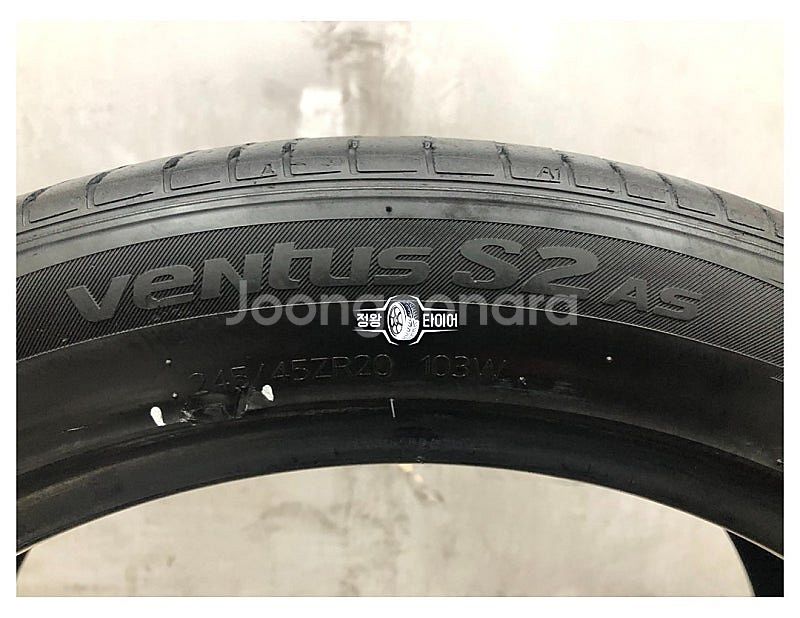 중고타이어 한국타이어 벤투스S2AS 245/45R20 ...--5