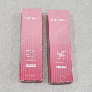 미개봉) 셀퓨전씨 잡티 토닝 선스크린 50ml 2개
