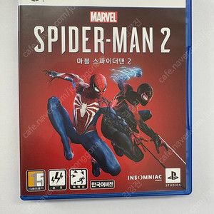 PS5 마블 스파이더맨2 타이틀 판매합니다(택별도)