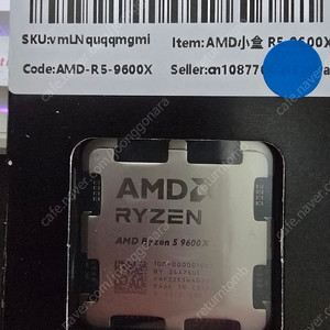 알리 라이젠 9600X