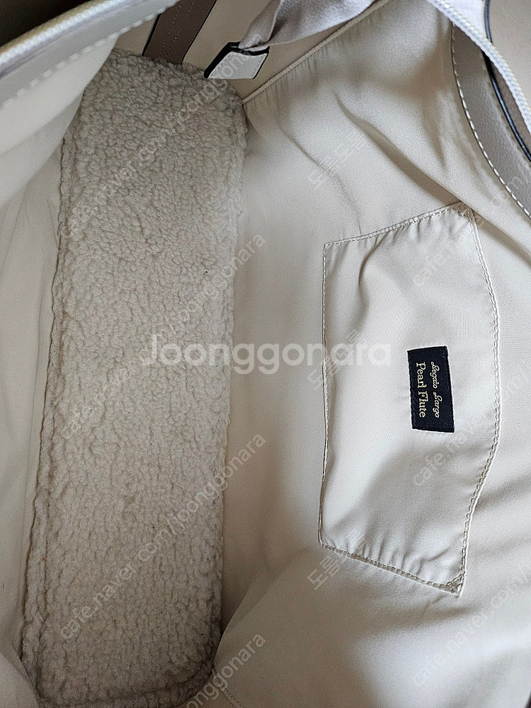 플루트 가방 라르고 펄플룻 라이트크레이x베이지그레이색상...--6