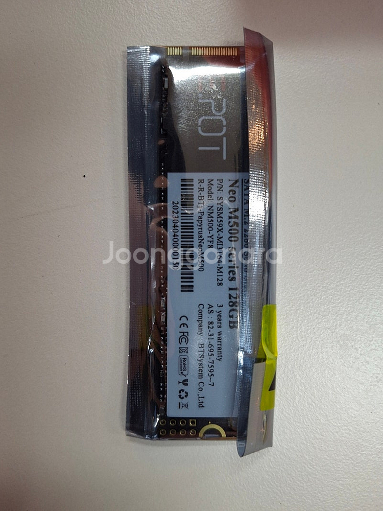 M.2 SATA SSD 128G 미개봉 신상품 팝니다.--0