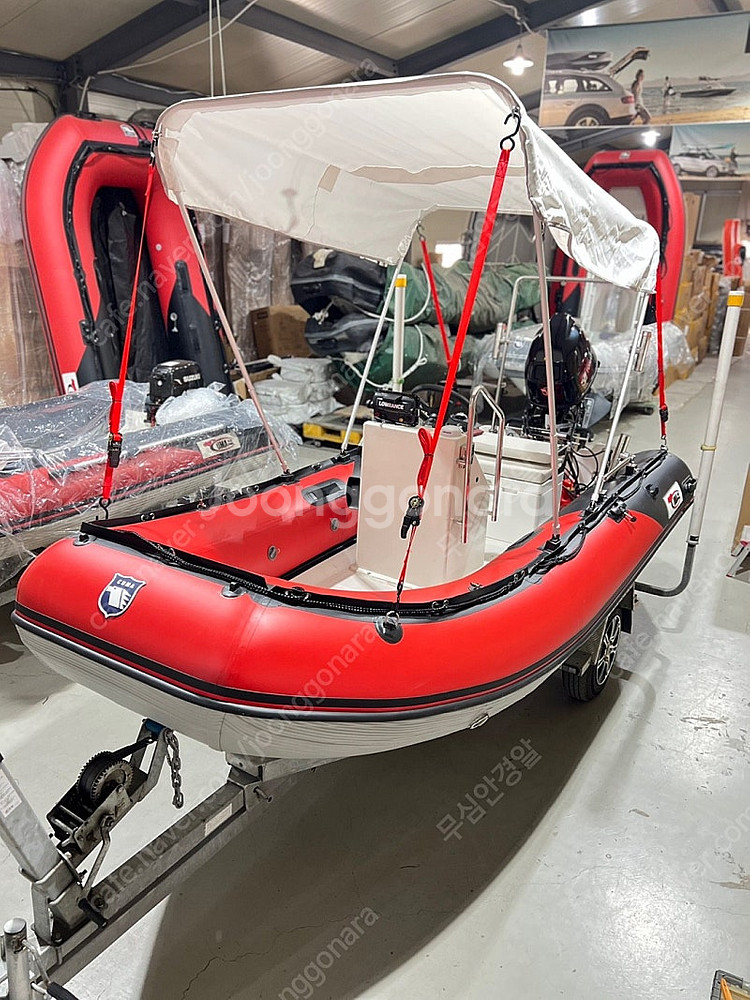 고무보트 쿠마 mx400rib 데크콘솔타입--1