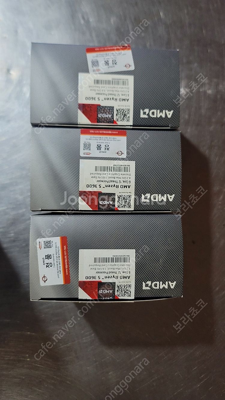 AMD 라이젠3600 CPU팝니다 3개--1