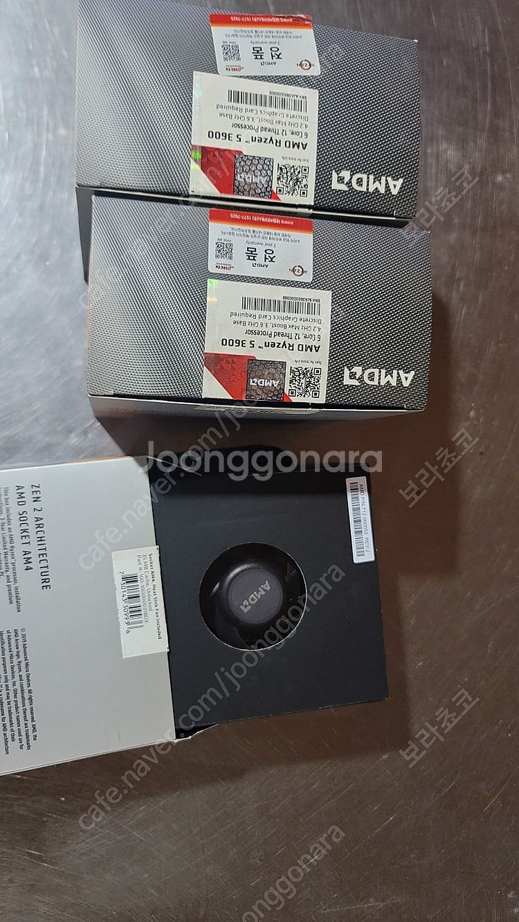 AMD 라이젠3600 CPU팝니다 3개--2