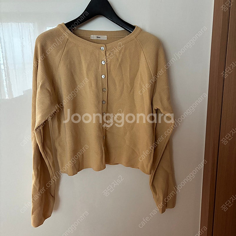 버터 자개단추 라운드 미니멀 가디건 Dbuy 올드머니룩...--0