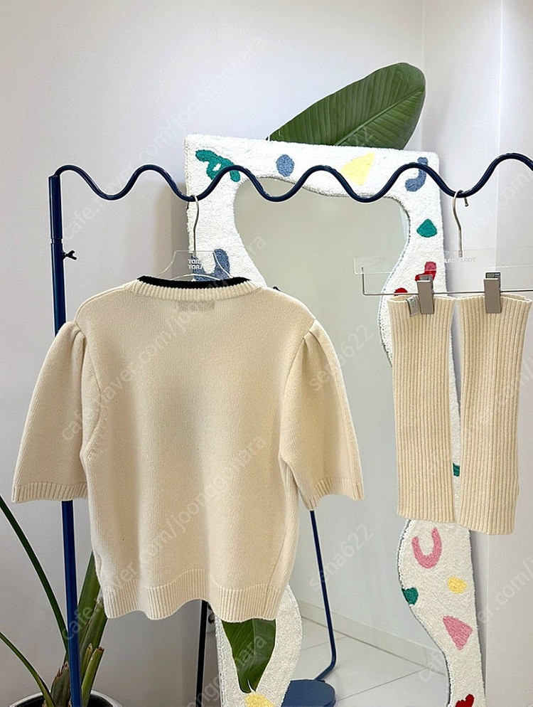 레레 레하트 골지워머 반팔소매 파인울니트 (워머set) 이미지