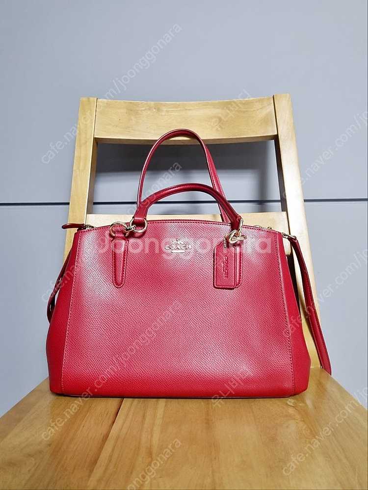 (가격인하) 코치 Coach 캐리올 레더크로스백 레드 ...--0