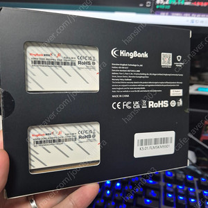 킹뱅크 화이트 램 ddr5 8000 cl38 24g x 2 = 48g 미개봉판매