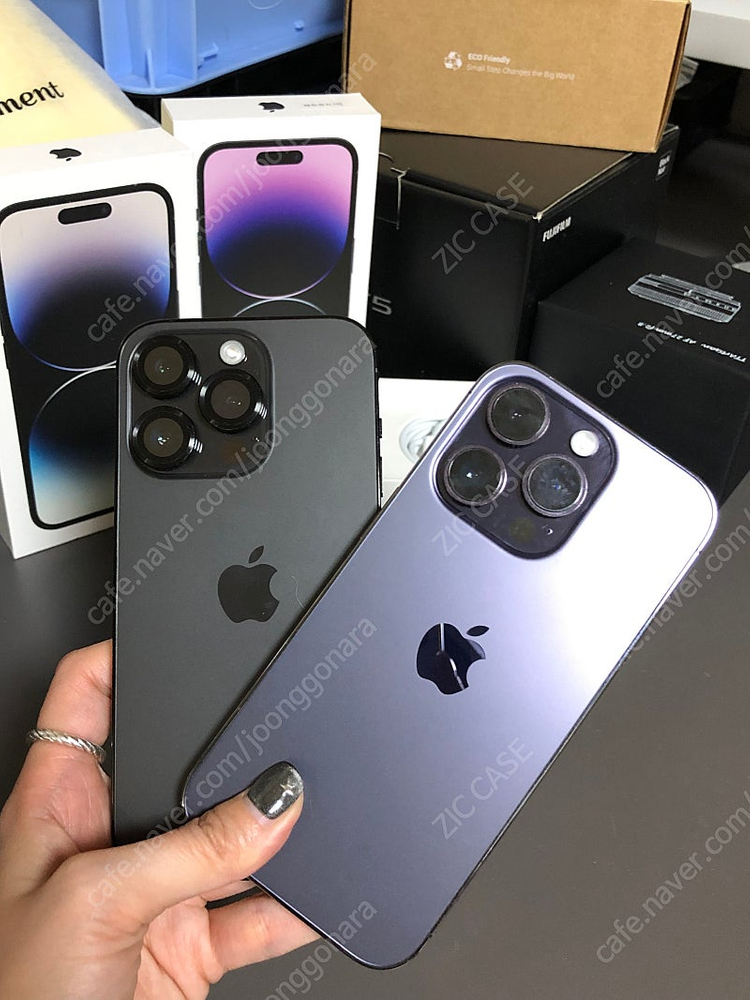 아이폰14프로 퍼플 128 풀박스--3