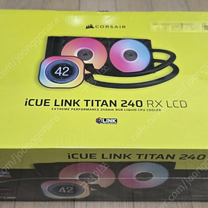 CPU 쿨러/ [CORSAIR] CORSAIR iCUE LINK TITAN 240 RX LCD [블랙] (미개봉)