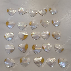 24mm 하트 자개 캐보션